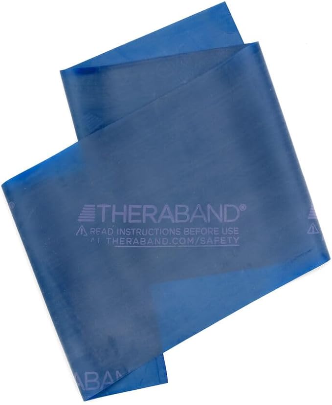 THERABAND Resistance Band, Black, Special Heavy, 50-Yard Roll, Latex Elastic Band for Exercise