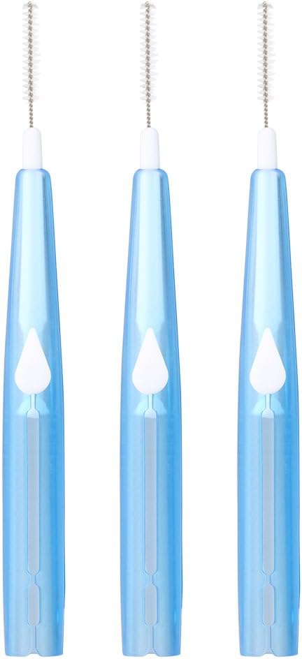 Interdental Slim Brush Anself 60Pcs Dental Floss Picks Refill Inter-Dental Brush Teeth Stick Toothpick Flosser for Oral Deep Clean Health Care