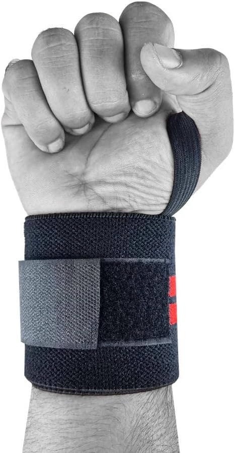 wrist wraps for weightlifting men & Women 18" Professional Quality Wrist Support with Heavy Duty Thumb Loop - Best Wrap for Powerlifting Competition, Strength Training, Bodybuilding
