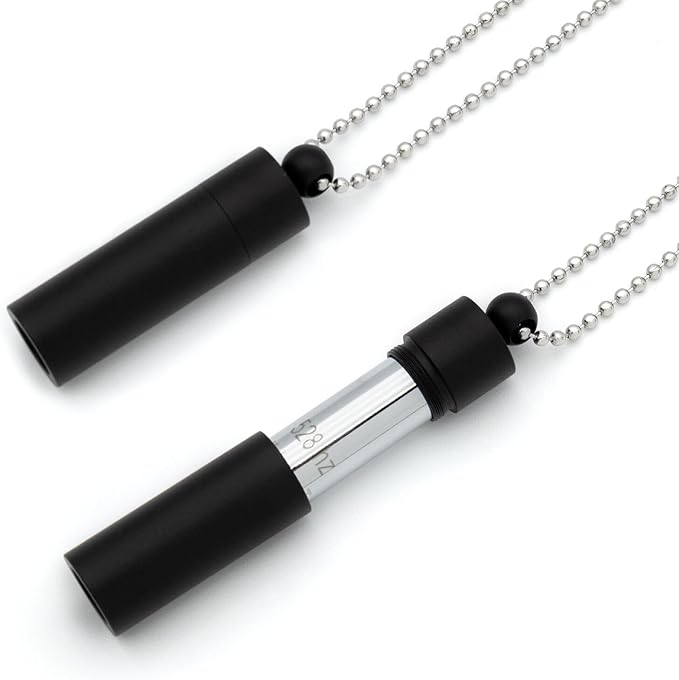 528 Hz Meditation Necklace Breathing Frequency Sound Healing Device by Adjusting The Breathing for Anxiety & Stress Relief Mindfulness (Black)