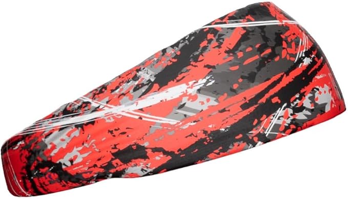 Unisex Headband/Sweatband. Best for Sports, Fitness, Working Out, Yoga. Tapered Design. Reversible.