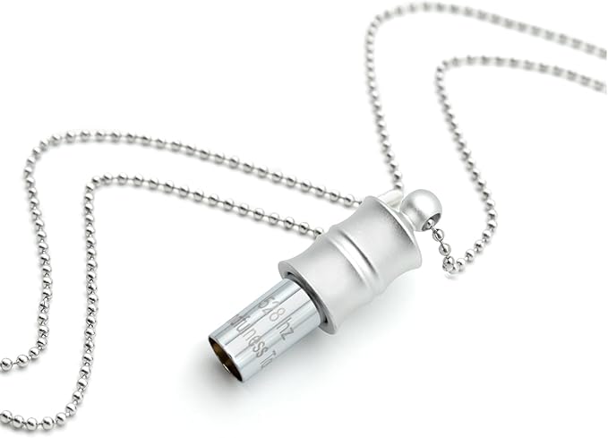 528 Hz Meditation Necklace Breathing Frequency Sound Healing Device by Adjusting The Breathing for Anxiety & Stress Relief Mindfulness