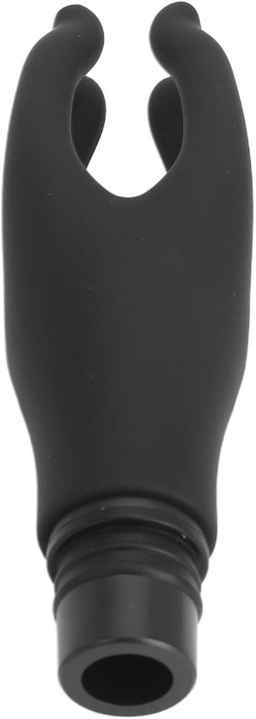 Fascia Massage Gun Head, Replaceable Head 4 Fingers Artifical Hand Silicone Fascia Adult Machines Attachments, Black Caliber 0.71‑0.75in