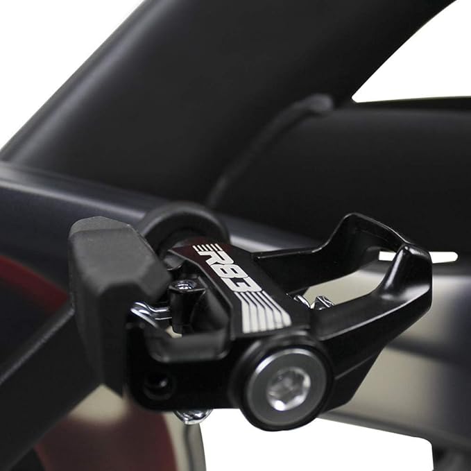 BV Bike Pedals Shimano SPD/Look Delta Compatible 9/16'' with Toe Clips - Peloton Pedals for Regular Shoes - Toe Cages for Peloton Bike - Exercise Bike Pedals - Universal Fit Bicycle Pedal