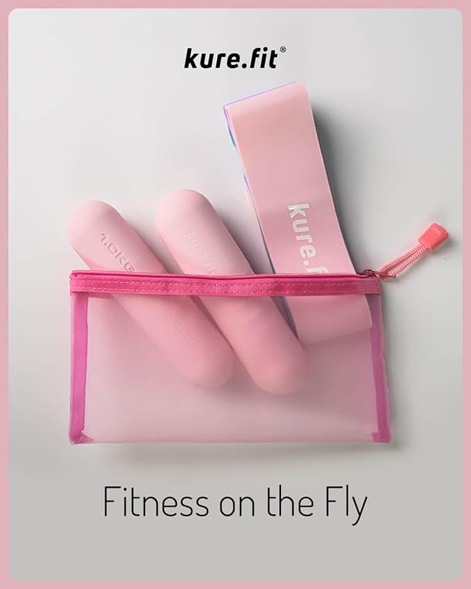 Hand Weight Bars for Women (2.2 LB) | Resistance Booty Bands | Pilates, Yoga, Dance, Aerobics, Running, Cardio, Gym, Strength Training | Non-Slip | Portable Dumbbells | Women & Men