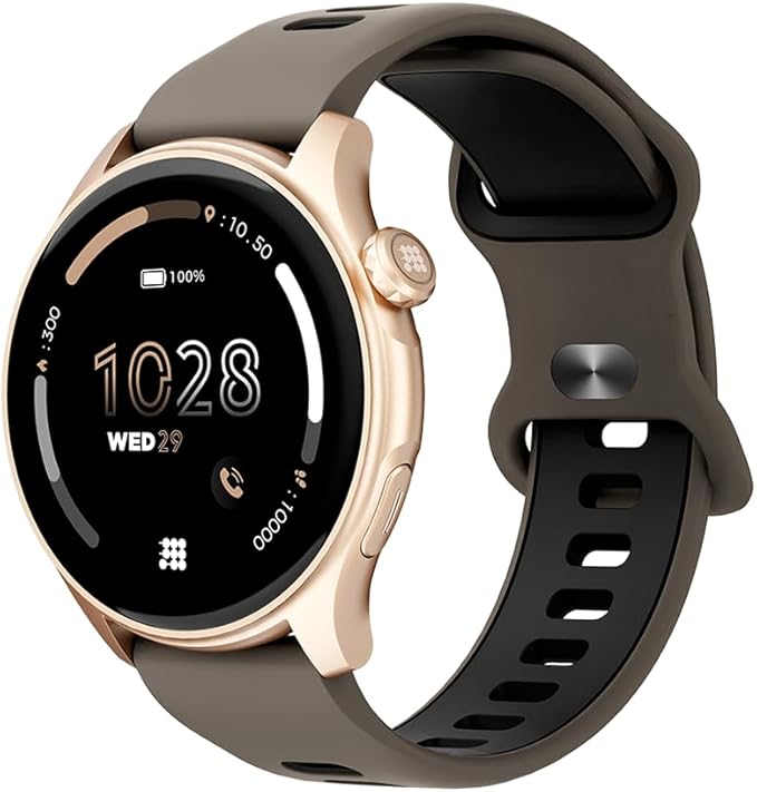 Cubitt Aura Smartwatch/Fitness Tracker with 1.43" Touch AMOLED Screen, Bluetooth Calling, 60+ Sports, Blood Oxygen, Heart Rate, Stress/Sleep Monitor, Waterproof, Step Counter, Compass Support
