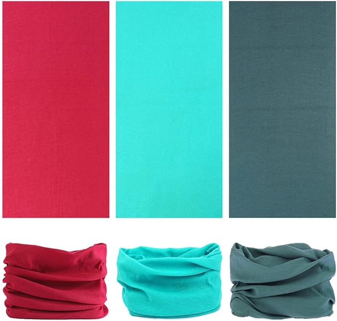 Headband Neck Gaiter Head Wrap Headwear Face Mask Magic Scarf Bandana for Men and Women