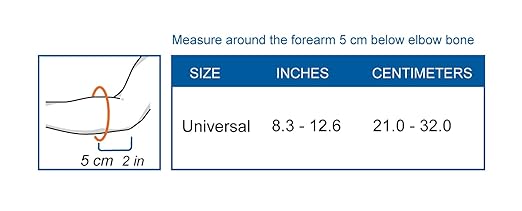 Comforband Adjustable Elbow Brace – Targeted Support for Tennis Elbow, Golfer's Elbow, Tendonitis, Arthritis, Bursitis, Sprains, and Strains – One-Size-Fits-Most Compression Sleeve for Pain Relief and Injury Recovery