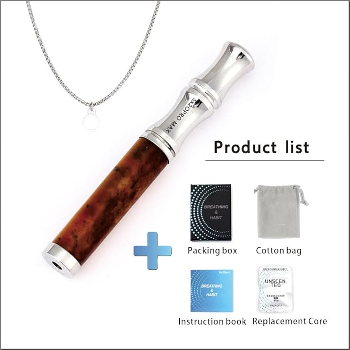 Breathe Free Necklace for Anxiety & Stress Relief, Classic Breathing Tool for Meditation, Mindfulness, and Relaxation – Portable Calm Necklace for Adults, Wellness Gift