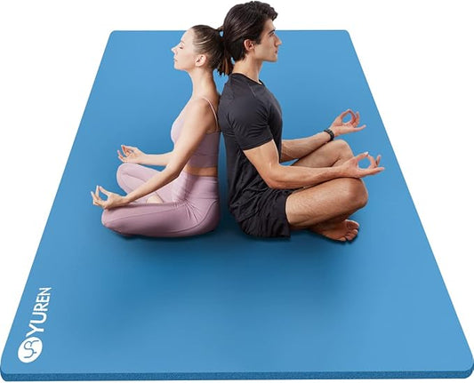 Large Yoga Mat 78"x 51" 20mm/15mm/10mm Thick Workout Mats for Home Gym, Extra Wide Workout for Women Men Gym Flooring Exercises