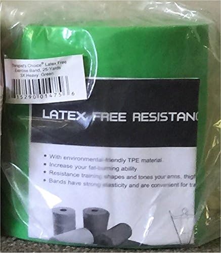 Therapist’s Choice® Professional Non-Latex Resistance Bands for Upper and Lower Body Exercise Workouts, Physical Therapy, Lower Pilates, and Rehab, 25 Yard (75 Feet) Roll Bulk Roll
