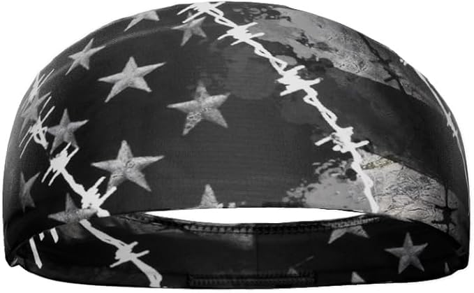 40+ Designs! Unisex Headband/Sweatband. Best for Sports, Fitness, Working Out, Yoga. Tapered Design