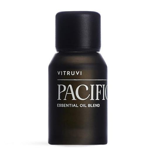 Vitruvi Pacific, Balance Essential Oil Blend, 100% Pure Amyris, Bergamot, Eucalyptus, Lavender and Basil Oil (0.5 fl.oz)