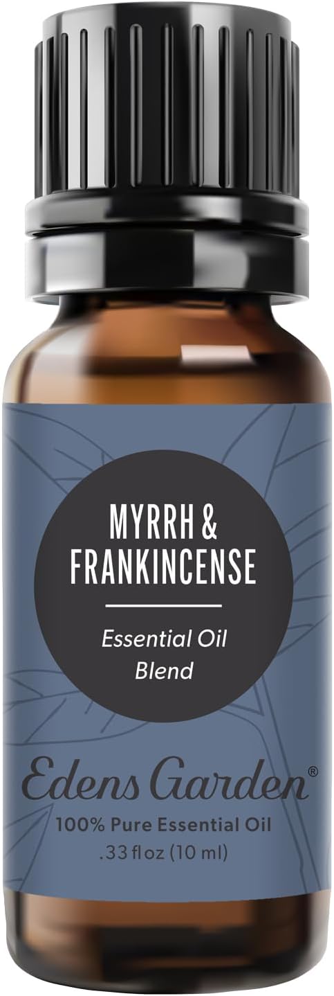 Edens Garden Myrrh & Frankincense Essential Oil Blend- 100% Pure Premium Grade, Undiluted, Natural, Therapeutic, Aromatherapy, The Best for Skin, Face, Kid Safe 10 ml (.33 fl oz)