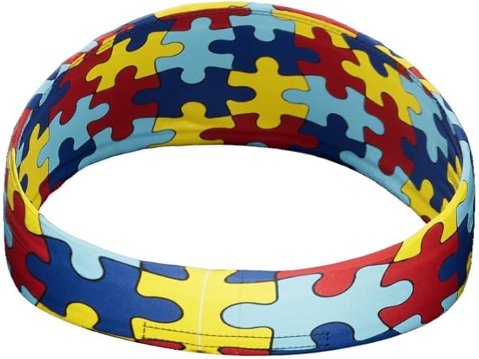 Unisex Headband/Sweatband. Best for Sports, Fitness, Working Out, Yoga. Tapered Design. Reversible.