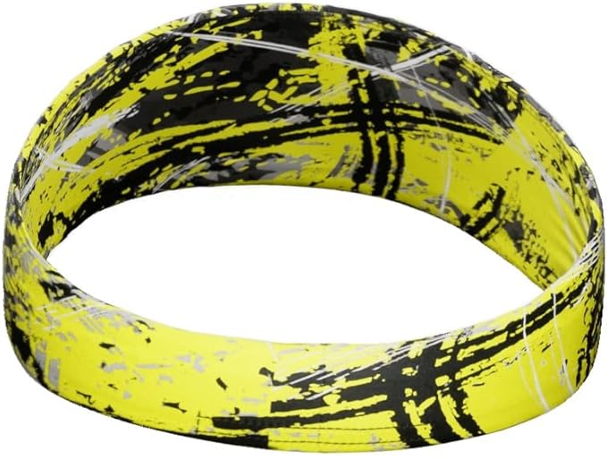 Unisex Headband/Sweatband. Best for Sports, Fitness, Working Out, Yoga. Tapered Design. Reversible.