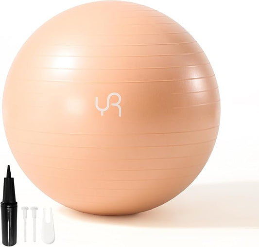 Exercise Ball for Workouts, Anti-Burst and Slip Resistant Yoga Ball for Gym Fitness and Physical Therapy