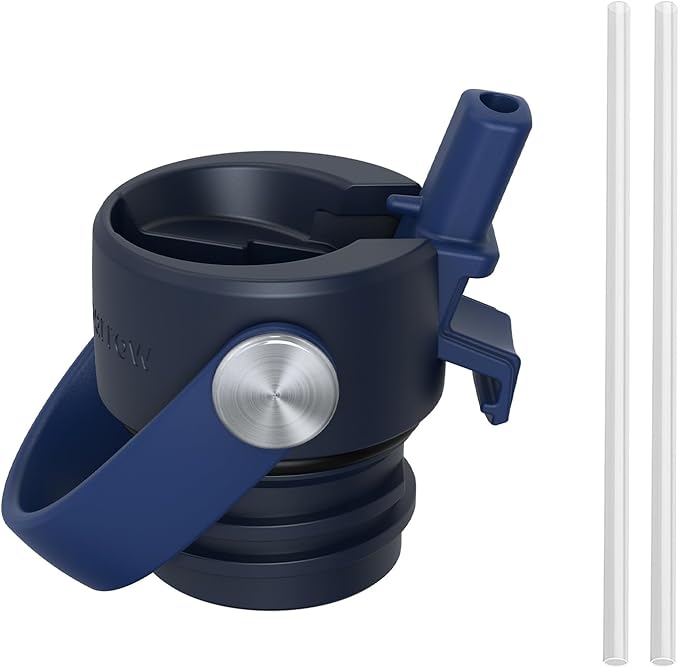 Super Sparrow Insulated Water Bottle - 17 Oz / 25 Oz / 32 Oz - Standard Mouth FlipFlow Flask - BPA Free, Leak Proof Drink Bottle- Ergonomic Straw Water Bottles for Work, Gym, Travel, Sports