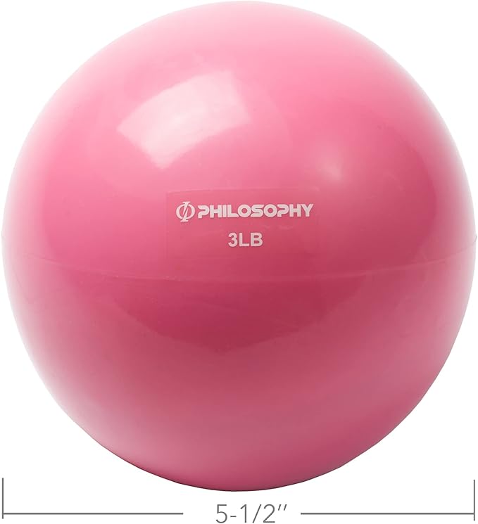 Philosophy Gym Toning Ball - Soft Weighted Mini Medicine Ball