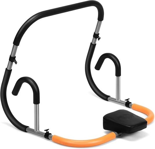 GYMAX Ab Crunch Trainer, Portable Ab Workout Equipment with Padded Headrest for Core Muscle Strength, Abdominal Exercise Machine for Suit Up Trainer for Home Gym Fitness