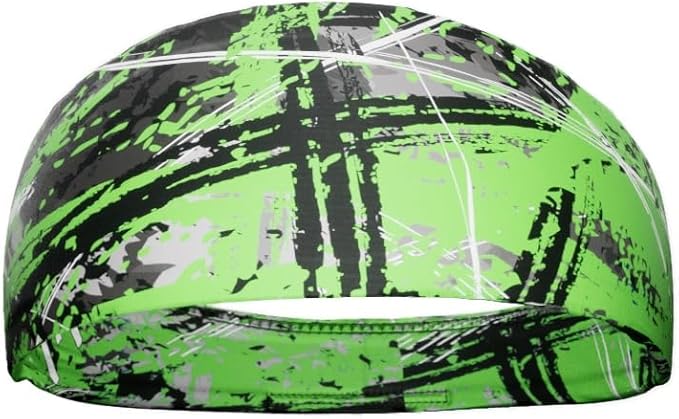 Unisex Headband/Sweatband. Best for Sports, Fitness, Working Out, Yoga. Tapered Design. Reversible.