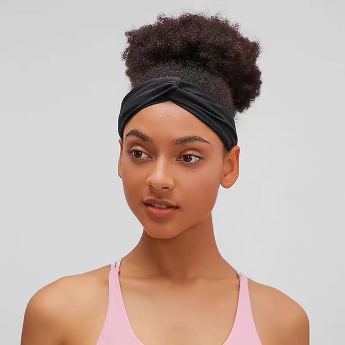 Artilady 6 Pack Wide Boho Headbands for Women - Soft Yoga Elastic Hair Bands for Girls Workout Running Sport Headwrap Non-slip Breathable (Warm Colors)