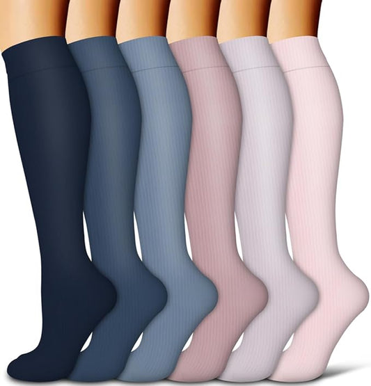 COOLOVER Compression Socks for Women and Men - Best for Circulation, Running, Athletic, Recover, Nurse, Travel