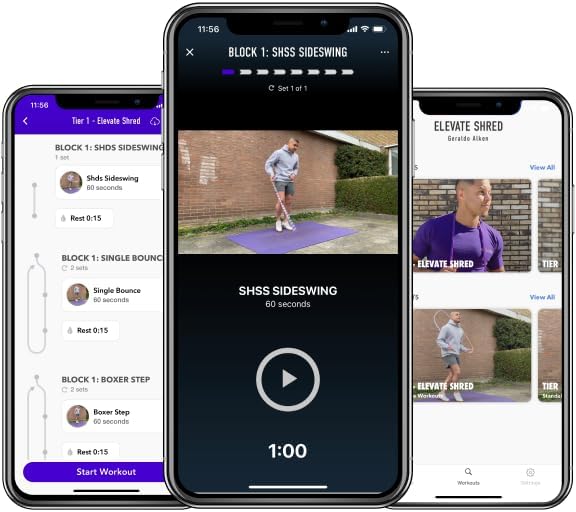 Elevate Gravity Heavy Rope - 3m, 10mm PVC - Boost Muscle, Cardio & Strength - Smooth Bearings - Ideal Indoor/Outdoor & Weight Loss.