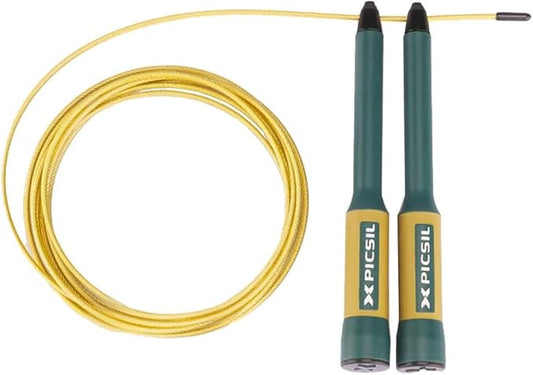 PICSIL - Sphinx Rope | 360° Spin Jump Rope | Dual Bearing System | Fast & Lightweight for Fitness, Cross Training Boxing | Adjustable Cable| Double Rolling |