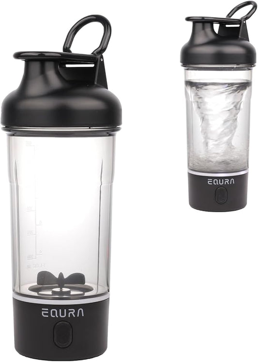 Electric Protein Shaker Bottle, 25.4 Oz Pulse Blender Bottles For Protein Mixes, | Tritan | Bpa Free| Portable Mixer Cup, Rechargeable Shake Cups And Meal Replacement Shakes(Black)