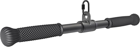 SELEWARE Rotating Straight Bar Cable Machines Attachments for Gym, Pull Down Bar Press Down Bar with Non-Slip Rubber Handle, Universal Attachment for Cable Machines