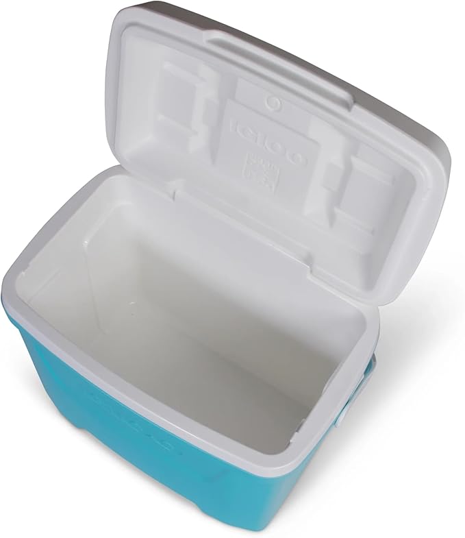 Igloos Cooler Hard-Sided Ice Chest, Insulated Portable Cooler, Heavy-Duty, Leak-Resistant Lid, Lightweight Ergonomic Handle