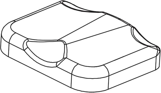Bottom Seat Pad 1000304400 Works with Oxford 3 - AR52 Oxford 5 - AR50B Rower