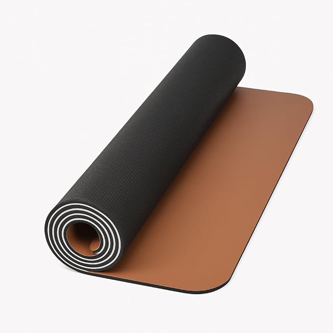 Yoga Mat Fitness Mat for Women, Men & Children, Slip-Resistant and Moisture Absorbing Exercise Mat for Home, Pilates, Yoga and Floor Workouts