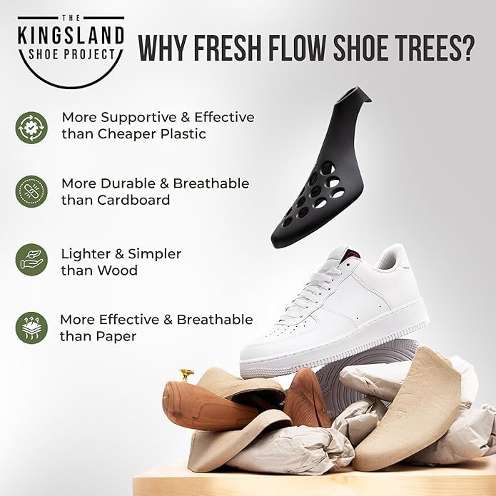 Fresh Flow Shoe Trees for Sneakers & Shoes, Travel Shoe Trees for Men & Women
