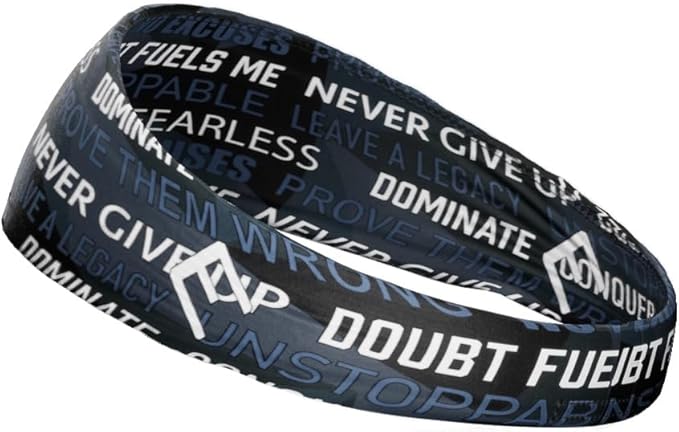 40+ Designs! Unisex Headband/Sweatband. Best for Sports, Fitness, Working Out, Yoga. Tapered Design