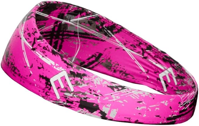 Unisex Headband/Sweatband. Best for Sports, Fitness, Working Out, Yoga. Tapered Design. Reversible.