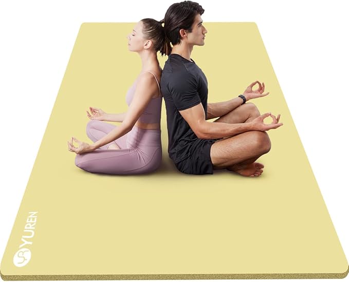 Large Yoga Mat 78"x 51" 20mm/15mm/10mm Thick Workout Mats for Home Gym, Extra Wide Workout for Women Men Gym Flooring Exercises