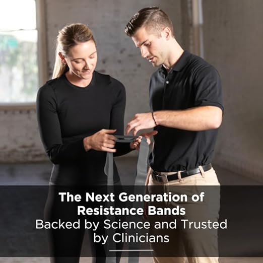 THERABAND CLX Resistance Band with Loops, Fitness Band for Home Exercise and Full Body Workouts, Portable Gym Equipment, Gift for Athlete, Individual 5 Foot Band, Silver, Super Heavy, Level 7