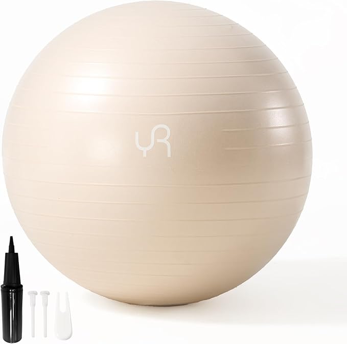 Exercise Ball for Workouts, Anti-Burst and Slip Resistant Yoga Ball for Gym Fitness and Physical Therapy