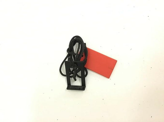 Treadmill Safety Key Lanyard - Lock Key with Braided Cord & Clip in Thick Card Style - Exercise Equipment Replacement Key for Running Machine - Works with Epic C44 - P/N 119038