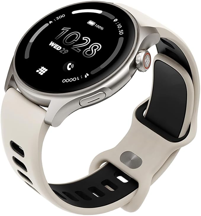 Cubitt Aura Smartwatch/Fitness Tracker with 1.43" Touch AMOLED Screen, Bluetooth Calling, 60+ Sports, Blood Oxygen, Heart Rate, Stress/Sleep Monitor, Waterproof, Step Counter, Compass Support