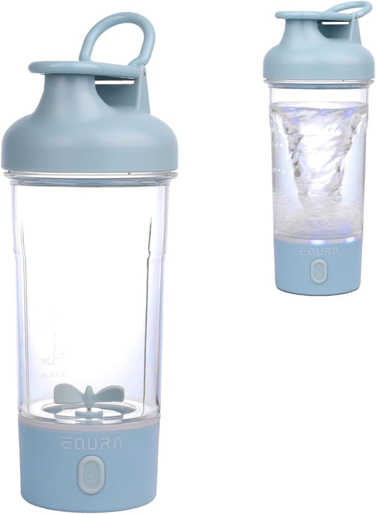 Electric Protein Shaker Bottle, 25.4 Oz Pulse Blender Bottles For Protein Mixes, | Tritan | Bpa Free| Portable Mixer Cup, Rechargeable Shake Cups And Meal Replacement Shakes(Blue)