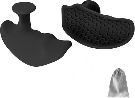 Ergonomic Rubber Gym Grips for Men & Women – Anti-Slip Fingerless Workout Gloves for Weight Lifting, Deadlifts, Pull-Ups, Rows, Barbell, Dumbbell, Palm Protectors for Gym Training