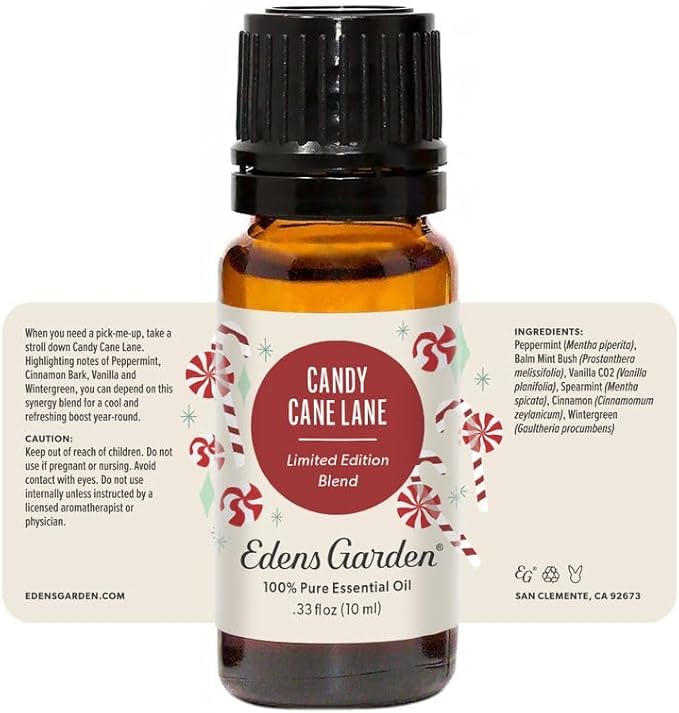 Edens Garden Candy Cane Lane Essential Oil Blend- 100% Pure Premium Grade, Undiluted, Natural, Therapeutic, Aromatherapy, The Best for Candle, Laundry, Humidifiers 118 ml (4 fl oz)