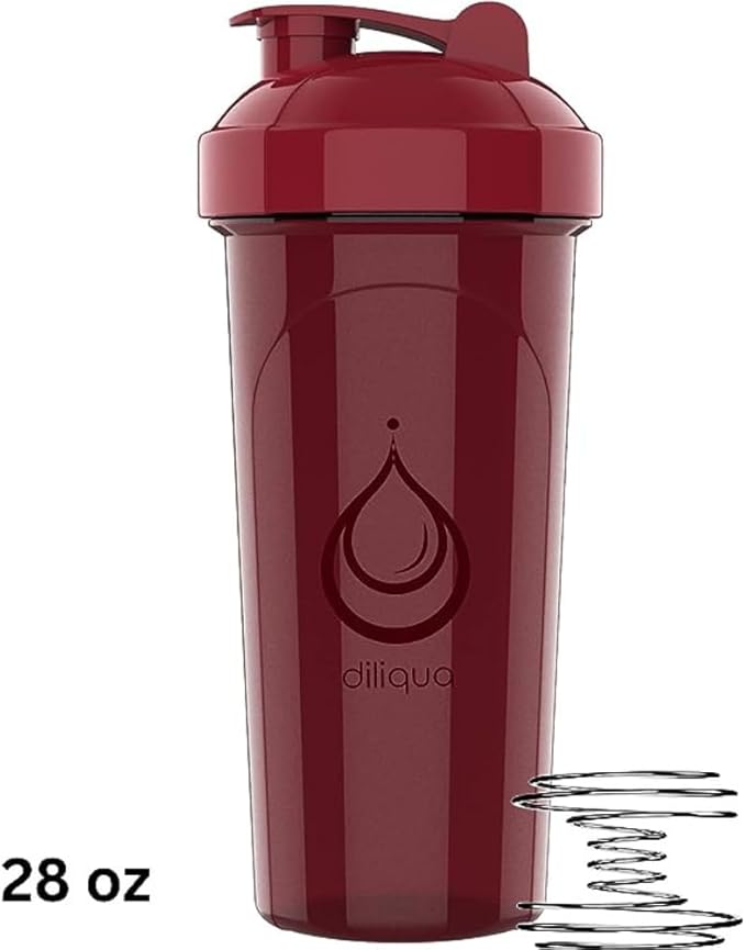 2 PACK, 28 oz & 20 oz Shaker Bottles with Powerful Wire Whisks for Protein Mixes | Leakproof Blender Shaker Bottle Pack | BPA-Free & Dishwasher Safe | Shaker Bottle | Shaker Cups for shakes