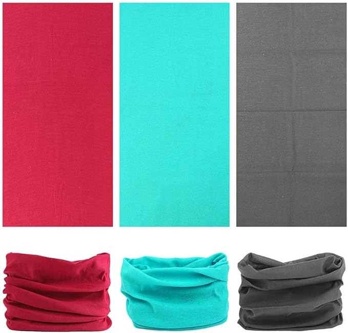 Neck Gaiter Headband Headwear Head Wrap Face Mask Magic Scarf Bandana for Men and Women