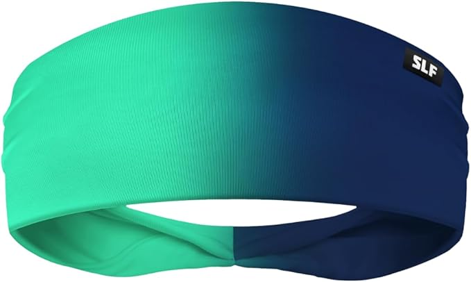 SLEEFS Sweat Bands Headbands Men & Women - Cooling Sports Mens Headband for Running, Football, Basketball, Cycling, Workout - Sweat Moisture Wicking Head Band Stretch Fit, Non-Slip Design - One Size