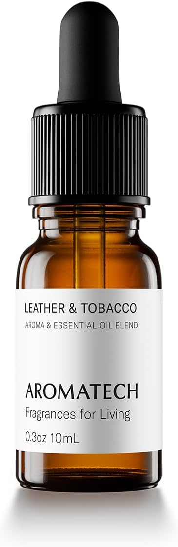 AromaTech Leather & Tobacco Aroma Oil for Scent Diffuser - 10 Milliliter