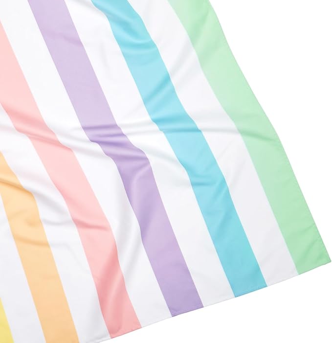 Dock & Bay Quick Drying Towel - for Sports & Gym - Compact, Lightweight - 100% Recycled - Includes Bag - Summer - Unicorn Waves, Double Extra Large (180x200cm, 70x78)